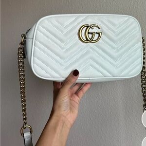 Gucci Marmont Maltese shoulder bag cross body white